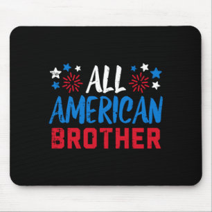Amerikanischer Bruder 4. Juli passendes Familien- Mousepad