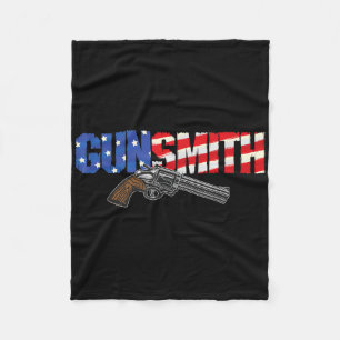 Amerikanischer Büchsenmacher Patriot USA-Flagge Re Fleecedecke