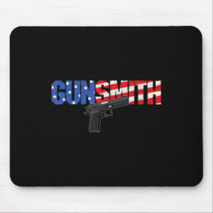 Amerikanischer Büchsenmacher Patriot USA-Flagge Re Mousepad