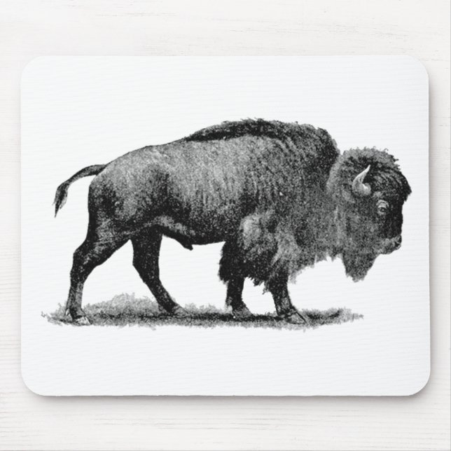 Amerikanischer Büffel Mousepad (Vorne)