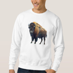 Amerikanischer Büffel-Pullover Sweatshirt