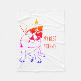 AMERIKANISCHER BULLDOG FARBE FLEECEDECKE