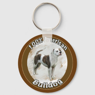 Amerikanischer Bulldog Schlüsselanhänger