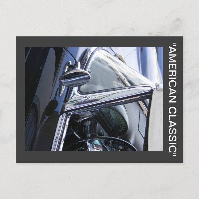 "AMERIKANISCHER CLASSIC" POSTKARTE (Vorderseite)