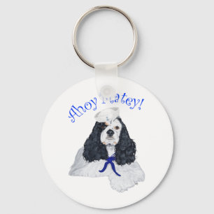 Amerikanischer Cocker Spaniel Matrose Schlüsselanhänger