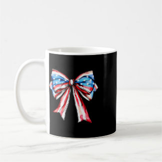 Amerikanischer Coquette-Bogen Patriotische USA-Fla Kaffeetasse