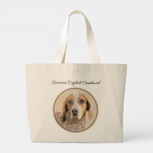 Amerikanischer Englisch Coonhound Redtick Malerei Jumbo Stoffbeutel