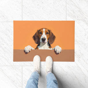 Amerikanischer Englisch Foxhound Fußmatte Kunst