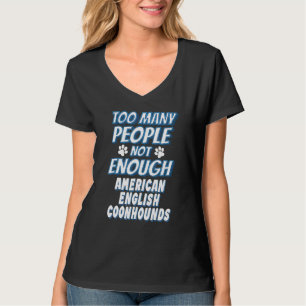 Amerikanischer English Coonhound Rasse Hundebesitz T-Shirt