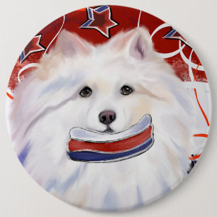 Amerikanischer Eskimo Hund Button