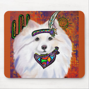 Amerikanischer Eskimo-Hund Mousepad