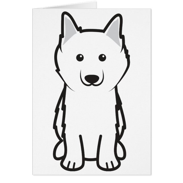 Amerikanischer EskimohundeCartoon (Vorne)
