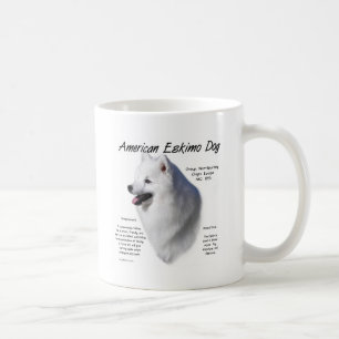 Amerikanischer Eskimohundegeschichtsentwurf Kaffeetasse