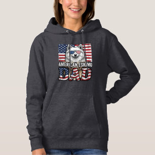Amerikanischer Eskimovater Patriotischer Vintage-H Hoodie