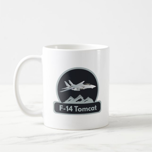 Amerikanischer F-14-Jet-Kämpfer Kaffeetasse (Links)