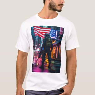 Amerikanischer Fahnenmann T-Shirt