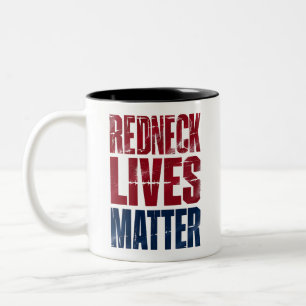 Amerikanischer Feiertag Redneck Angelegenheit 4. J Zweifarbige Tasse