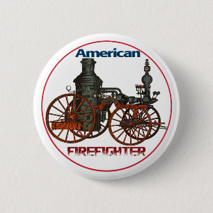 Amerikanischer Feuerwehrmann Button