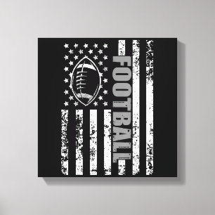 Amerikanischer Flag-Football Patriotischer Footbal Leinwanddruck