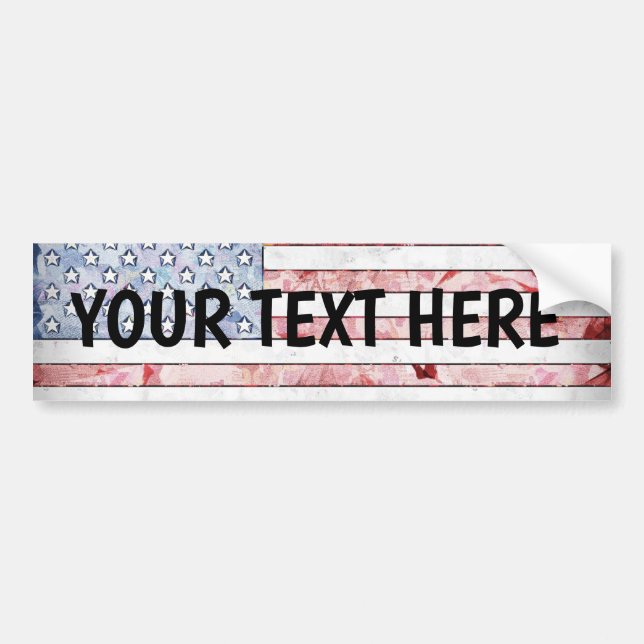AMERIKANISCHER FLAG-KUSTOM ERSTELLEN IHRE EIGENE AUTOAUFKLEBER (Vorne)
