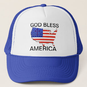 AMERIKANISCHER FLAG/MAP HUT TRUCKERKAPPE
