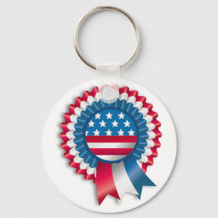 AMERIKANISCHER FLAG RIBBON BOW SCHLÜSSELANHÄNGER
