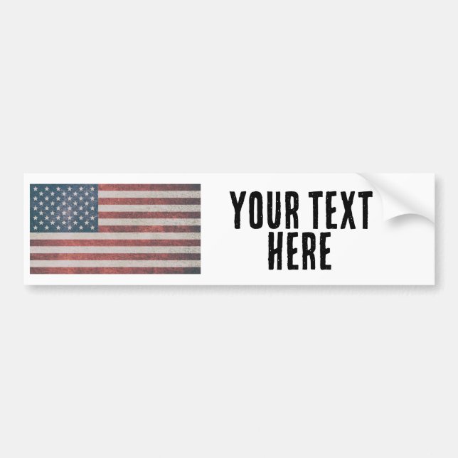 AMERIKANISCHER FLAG-Zoll 2024-Autoaufkleber Autoaufkleber (Vorne)