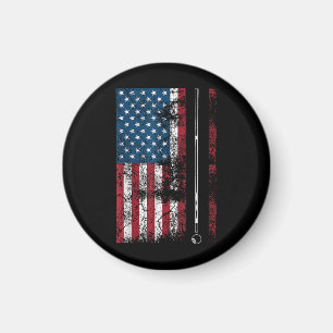 Amerikanischer Flagge Billardstock Süßes Tischspie Magnet