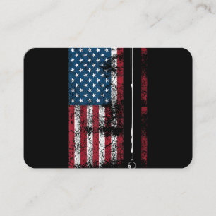 Amerikanischer Flagge Billardstock Süßes Tischspie Visitenkarte