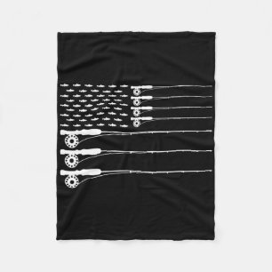 Amerikanischer Flagge Fly Fishing Rod Forelle Patr Fleecedecke