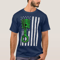 Amerikanischer Flagge Kolben Muskel Auto Patriotis