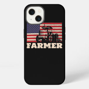 Amerikanischer Flagge Traktor iPhone Hülle
