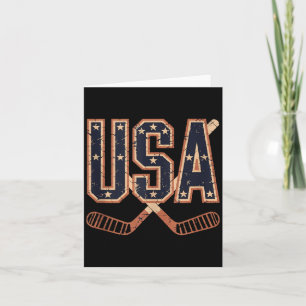 Amerikanischer Flaggen-Hockey Karte