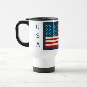 Amerikanischer Flaggen-Reise-Kaffeebecher-Geschenk Reisebecher