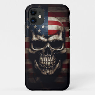 Amerikanischer Flaggen-Schädel Case-Mate iPhone Hülle