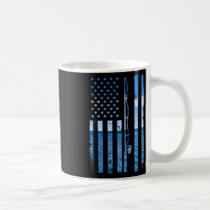 Amerikanischer Flaggenfisch Angler Fischer Lustig Kaffeetasse
