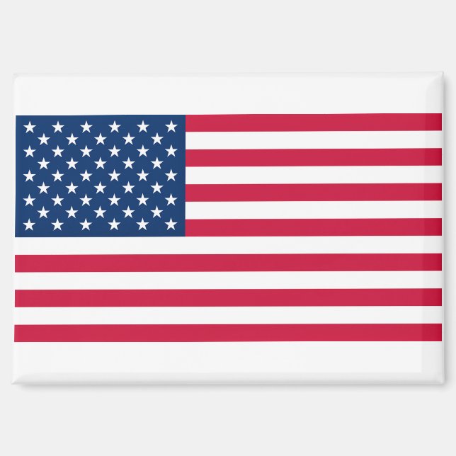 Amerikanischer Flaggenmagnet Patriotisches Geschen Magnet (Vorderseite)