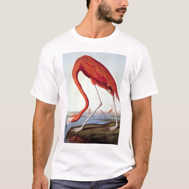 Amerikanischer Flamingo T-Shirt (Vorderseite)