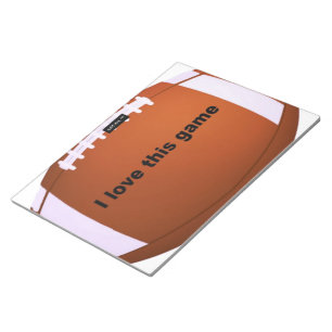 Amerikanischer Football Notizblock