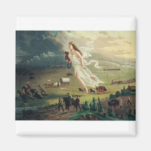 Amerikanischer Fortschritt von John Gast Magnet
