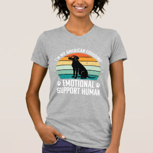 Amerikanischer Foxhound Emotionaler Unterstützungs T-Shirt