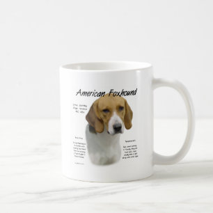 Amerikanischer Foxhound-Geschichtsentwurf Kaffeetasse