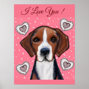 Amerikanischer Foxhound  Poster