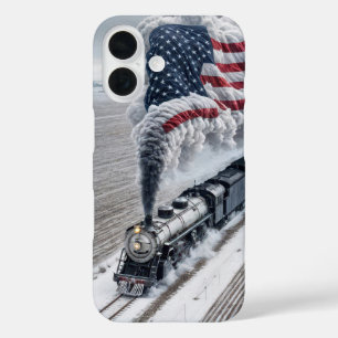 Amerikanischer Freiheitszug iPhone 16 Hülle