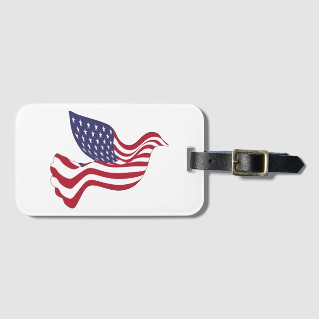 AMERIKANISCHER FRIEDENSABSCHLUSS GEPÄCKANHÄNGER (Vorderseite (Horizontal))