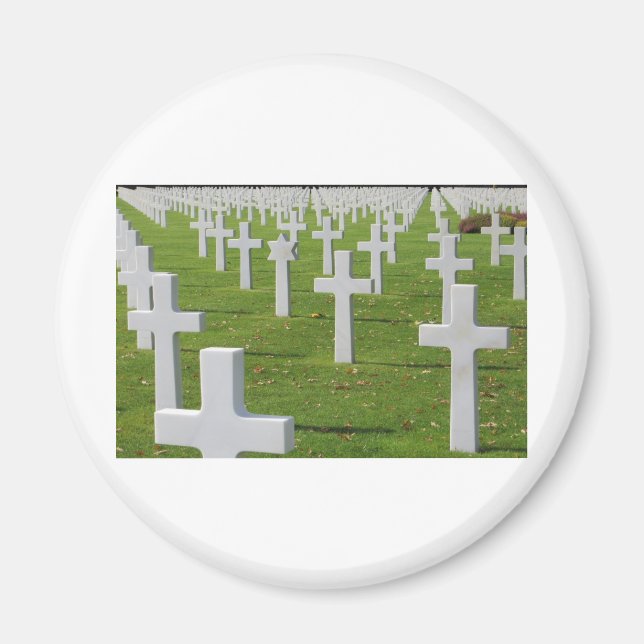 Amerikanischer Friedhof in der Normandie Magnet (Vorne)