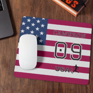 Amerikanischer Fußball Athlet Personalisierte Ster Mousepad