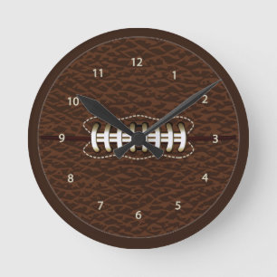 Amerikanischer Fußball-Ball-Wanduhr Runde Wanduhr