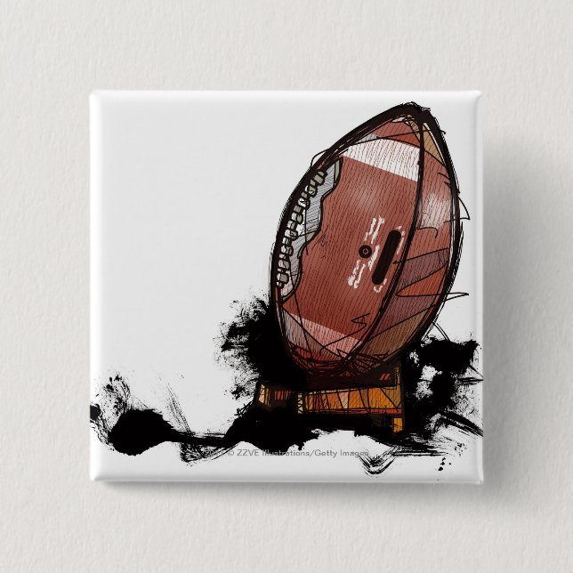 Amerikanischer Fußball Button (Vorderseite)