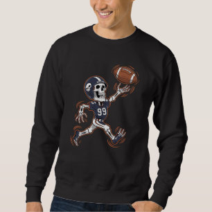 Amerikanischer Fußball Skelett Halloween Football  Sweatshirt